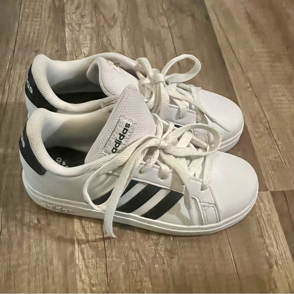 Adidas Grand Court Kids White/Black Sneakers